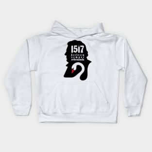 Martin Luther. 95 theses of the reformation of the church. Wittenberg 1517. Kids Hoodie